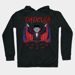 Dadcula Dracula Halloween Dad Vampire Funny Costume Hoodie